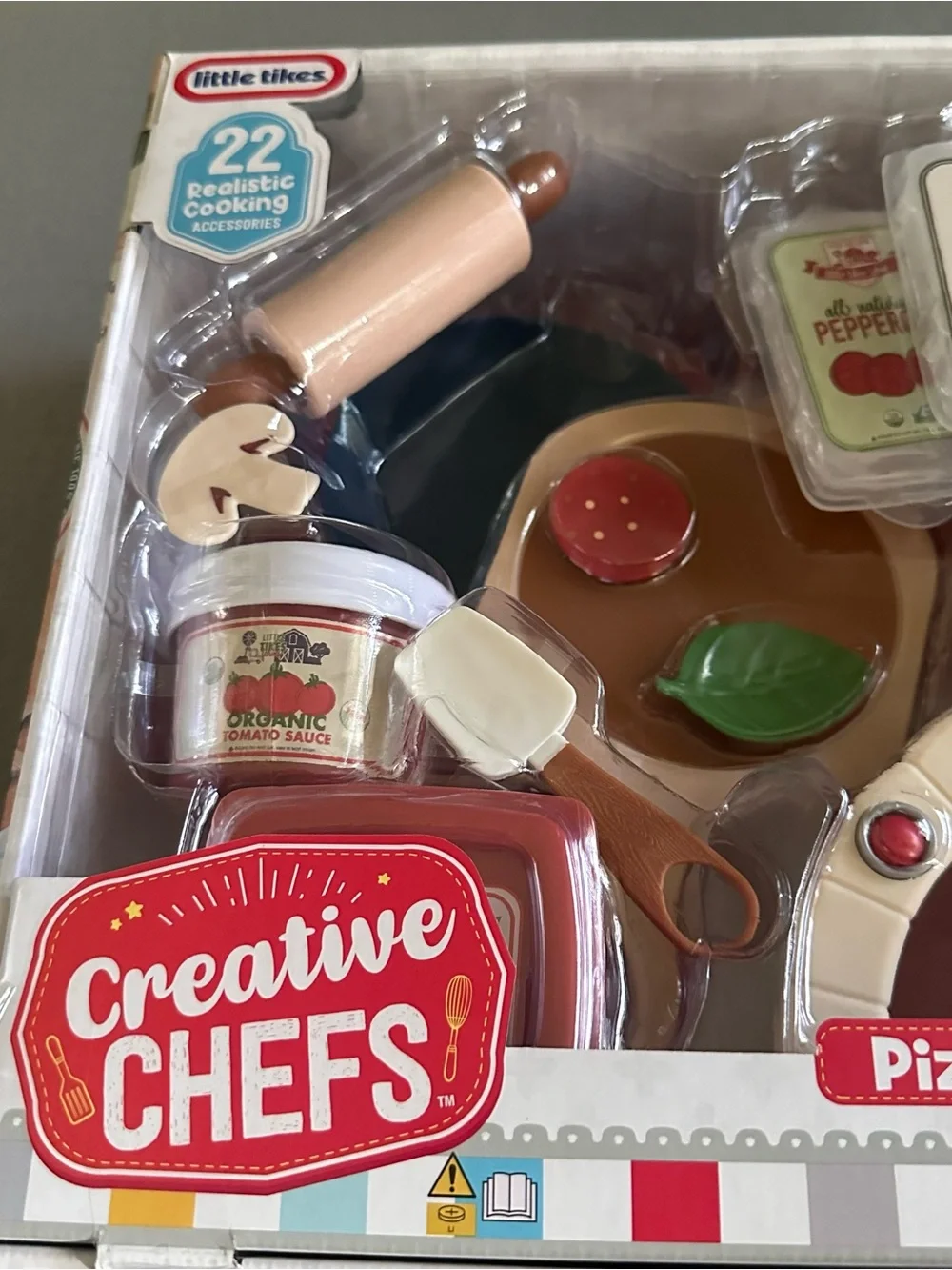 Little Tikes Creative Chefs Pizza Kit Realistic Pretend PlaySet Sensory Play New